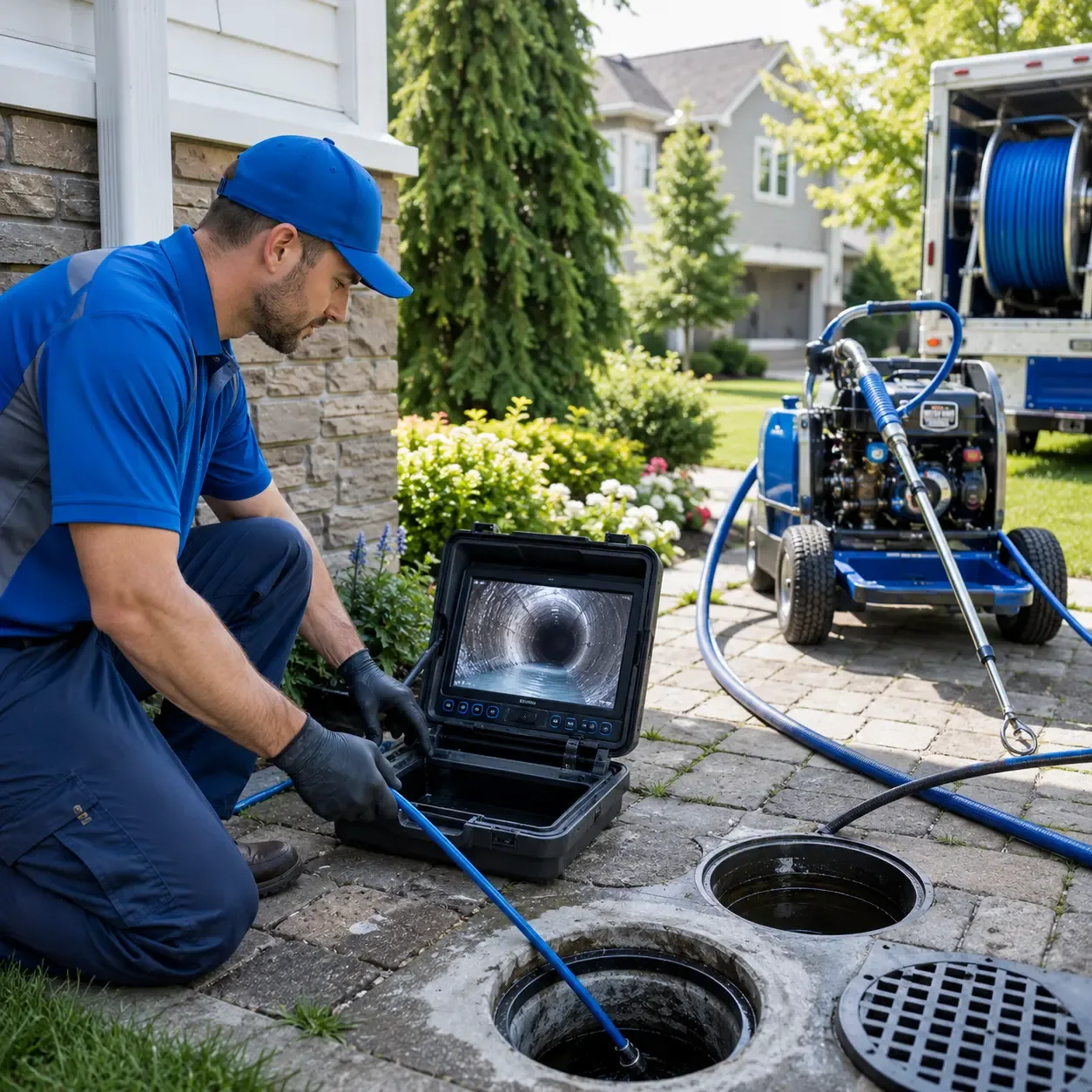 Outdoor drain cleaning professionals serving Chamberlain, ME